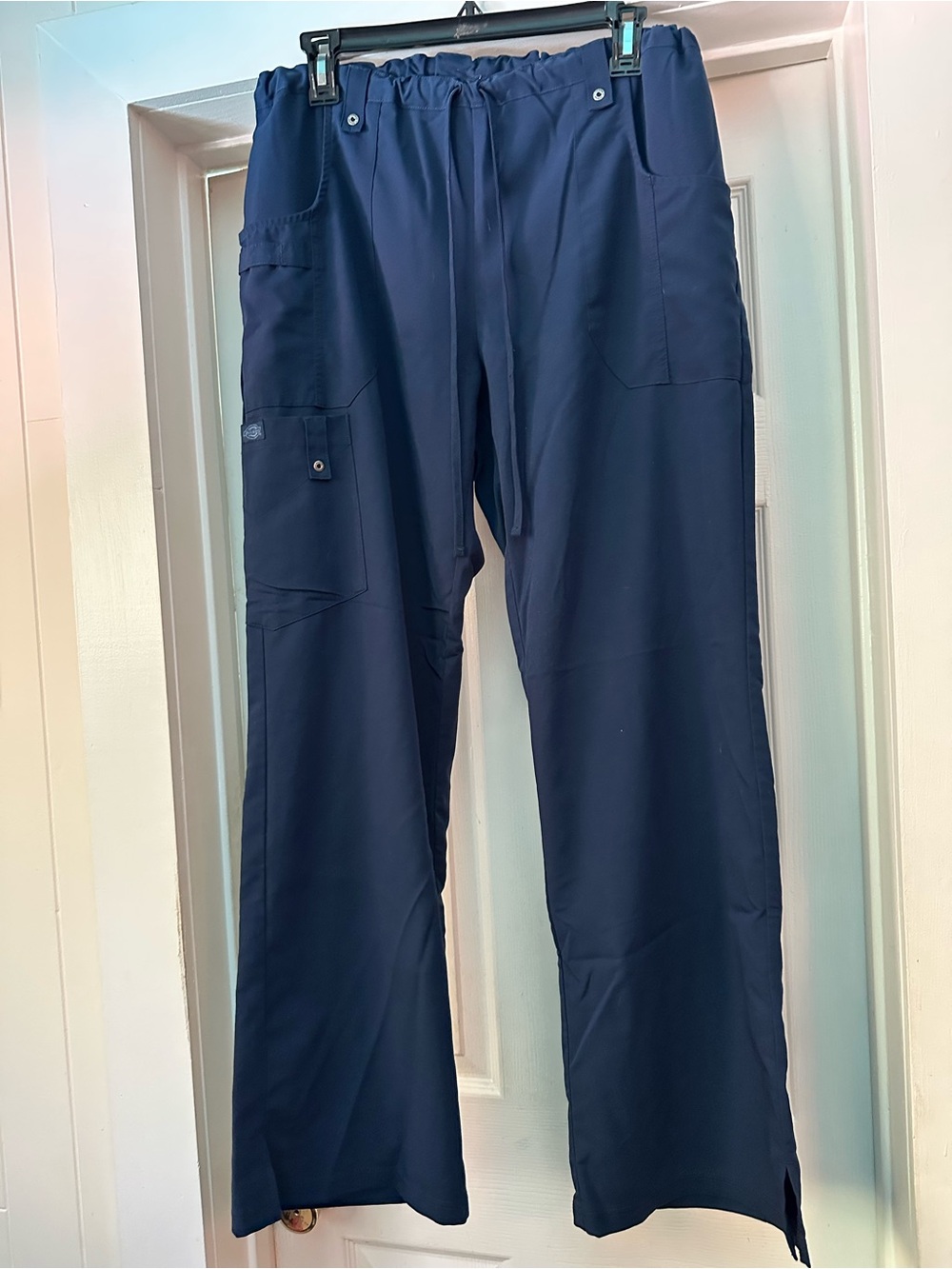 Classic Navy Medical Scrub Set - Top & Pants - Picture 3 of 5